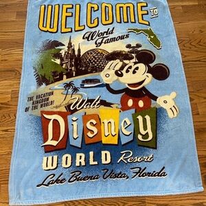 Disney Blue and Yellow Mickey Mouse Blanket
